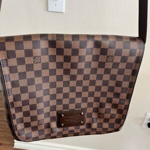 Louis Vuitton Damier Shoulder Bag Ebene